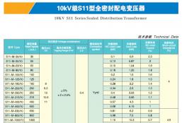10KVS11型全密封配电变压器